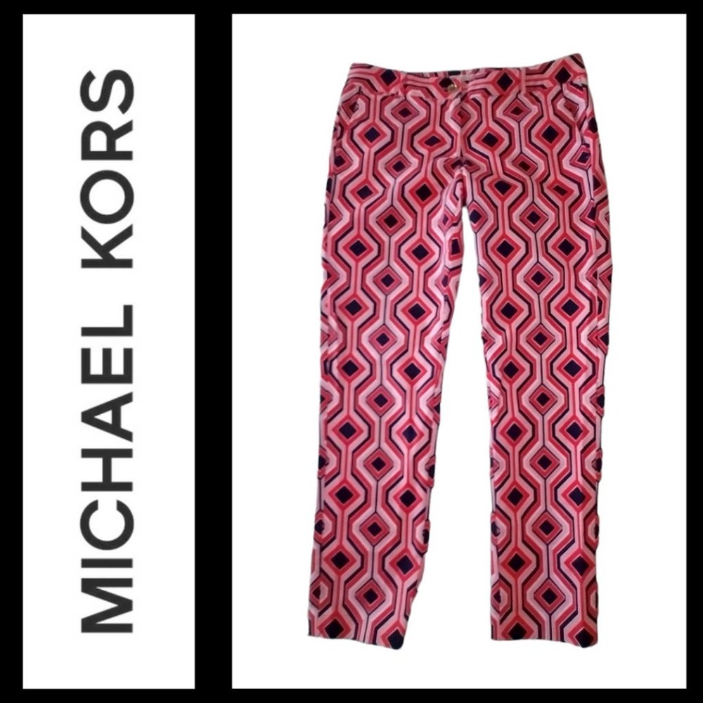 MICHAEL Michael Kors Casual Pocket Geometric Jeans Pants Size 4 EUC
